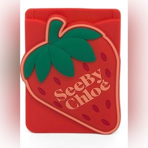 See by Chloe Strawberry Motif Phone Holder